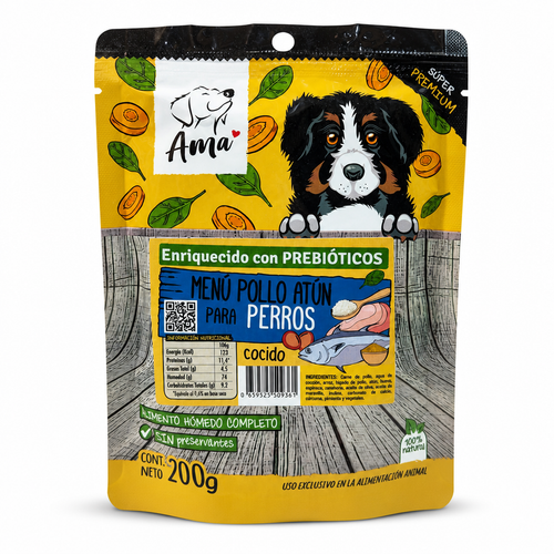 Ama Alimento Húmedo Pollo Y Atún 200g