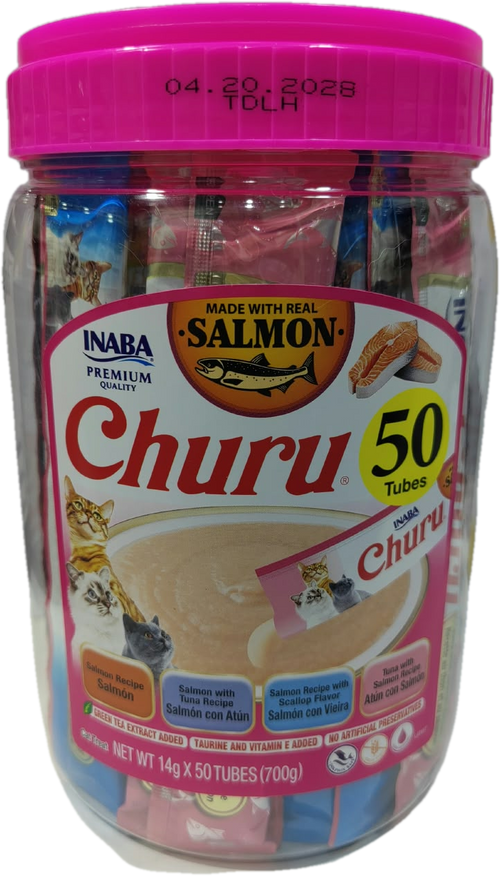 Inaba Churu Variedades de Salmón 50 tubos