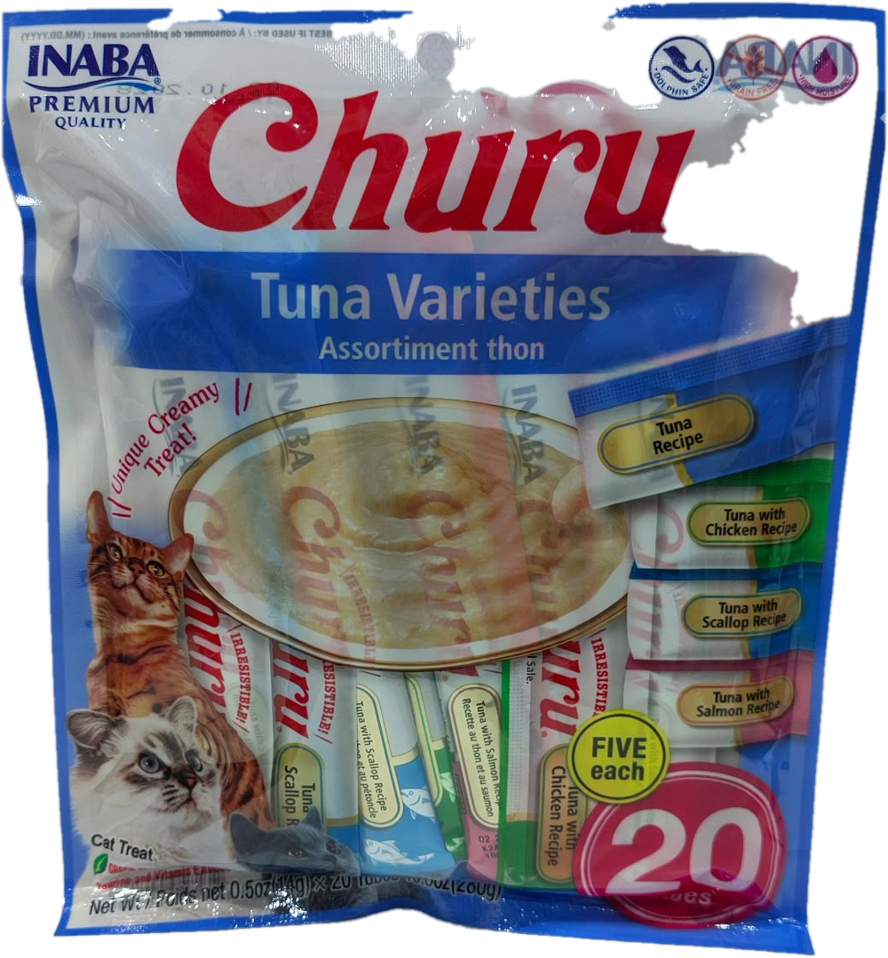 Inaba Churu Variedades de Atún 20 tubos