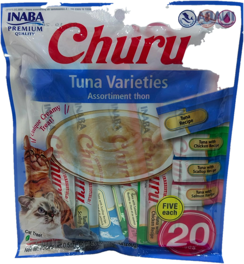 Inaba Churu Variedades de Atún 20 tubos