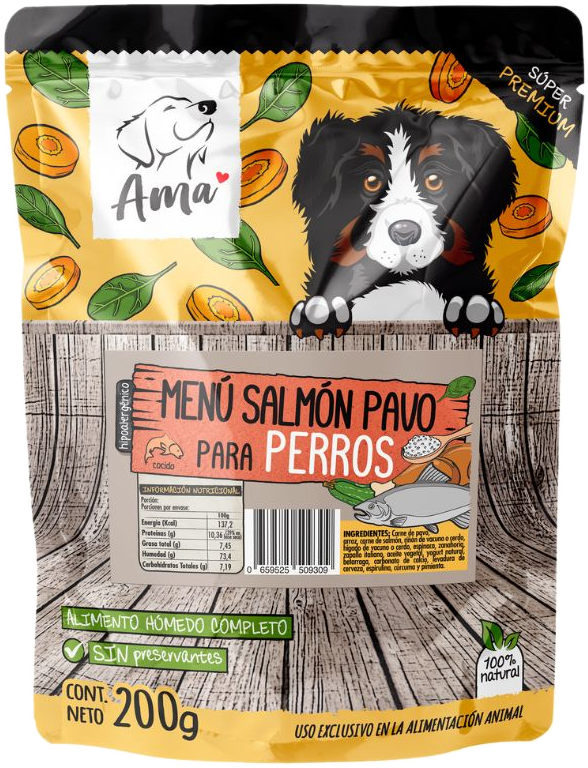 Ama Alimento Húmedo Pavo Y Atún 200g