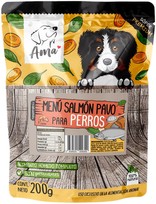 Ama Alimento Húmedo Pavo Y Atún 200g