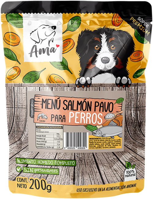 Ama Alimento Húmedo Pavo Y Atún 200g