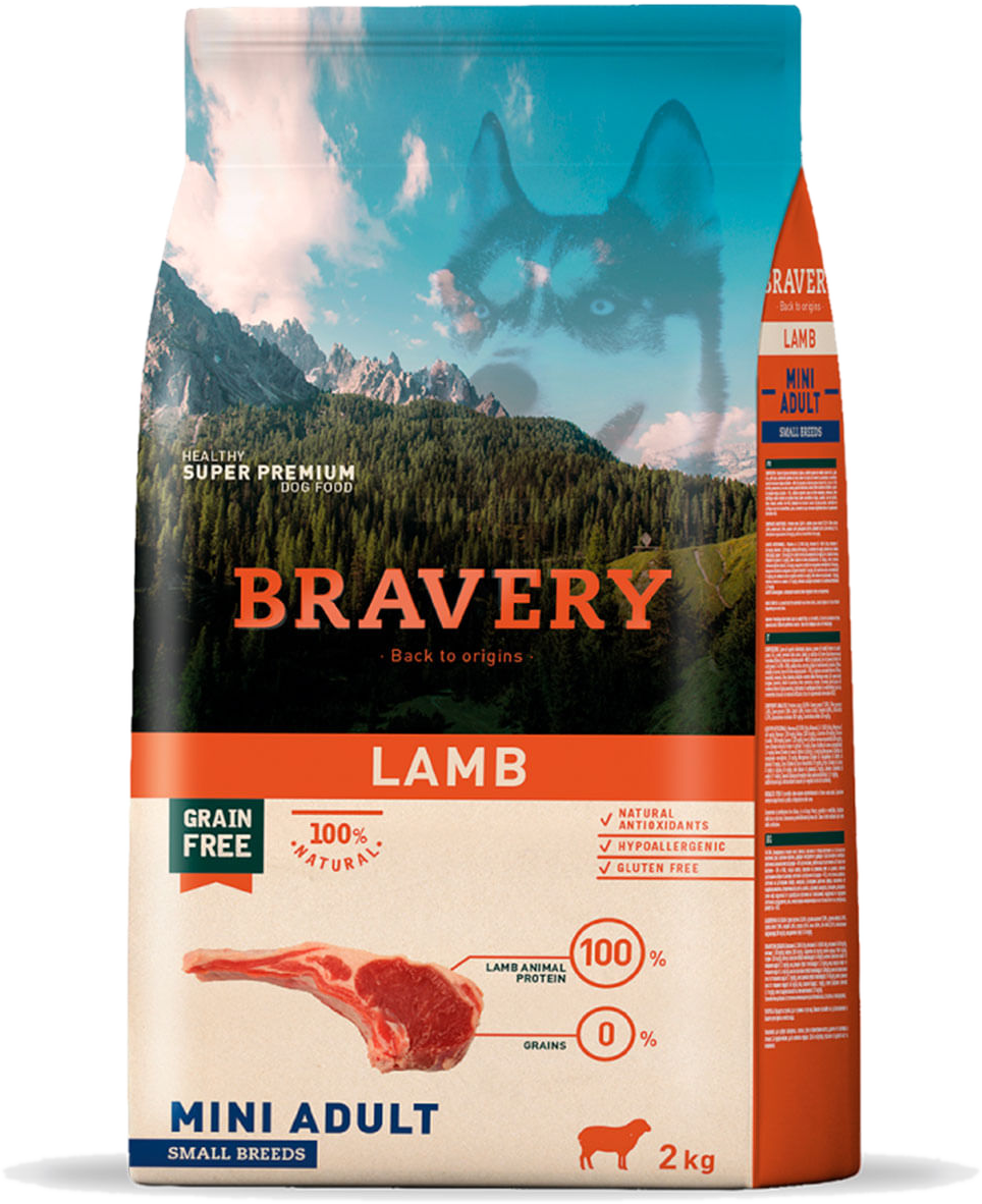 Bravery Mini Adult Cordero 2kg