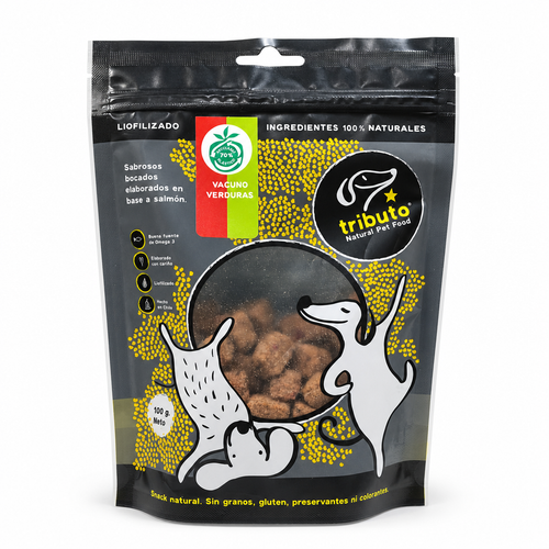 Tributo Liofilizado Vacuno y Verduras 100g